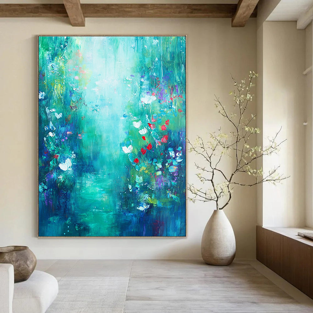 Enchanted Forest Path Painting of Magical Wilderness GAB0156