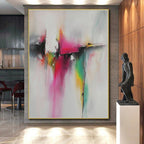 Colorful Splash Abstract Painting with Whimsical Creativity WINK496