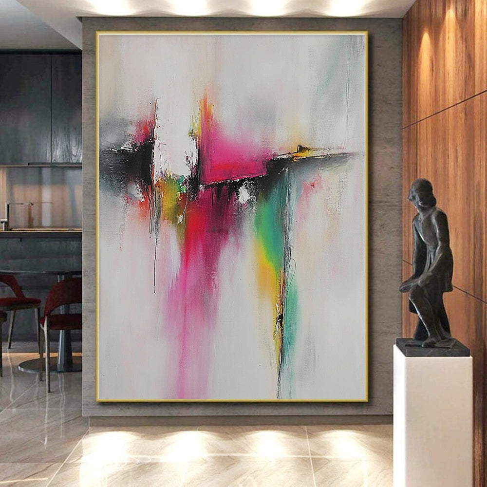 Colorful Splash Abstract Painting with Whimsical Creativity WINK496