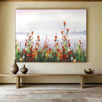 Floral Seaside Abstract Painting for Garden - Themed Cafes YHT189