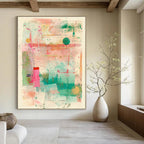 Colorful Abstract Collage Playful Abstract Painting for Creative Homes GAB1405