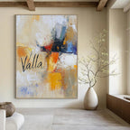 Colorful Abstract Painting with “Valla” for Personalized Art Spaces GAB1059