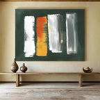 Brushstroke Abstract on Green Background ABS087