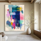Colorful Mixed Abstract Forms Painting of Artistic Freedom GAB0099