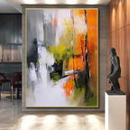 Nature - Inspired Abstract Painting with Vivid Color Palette WINK808