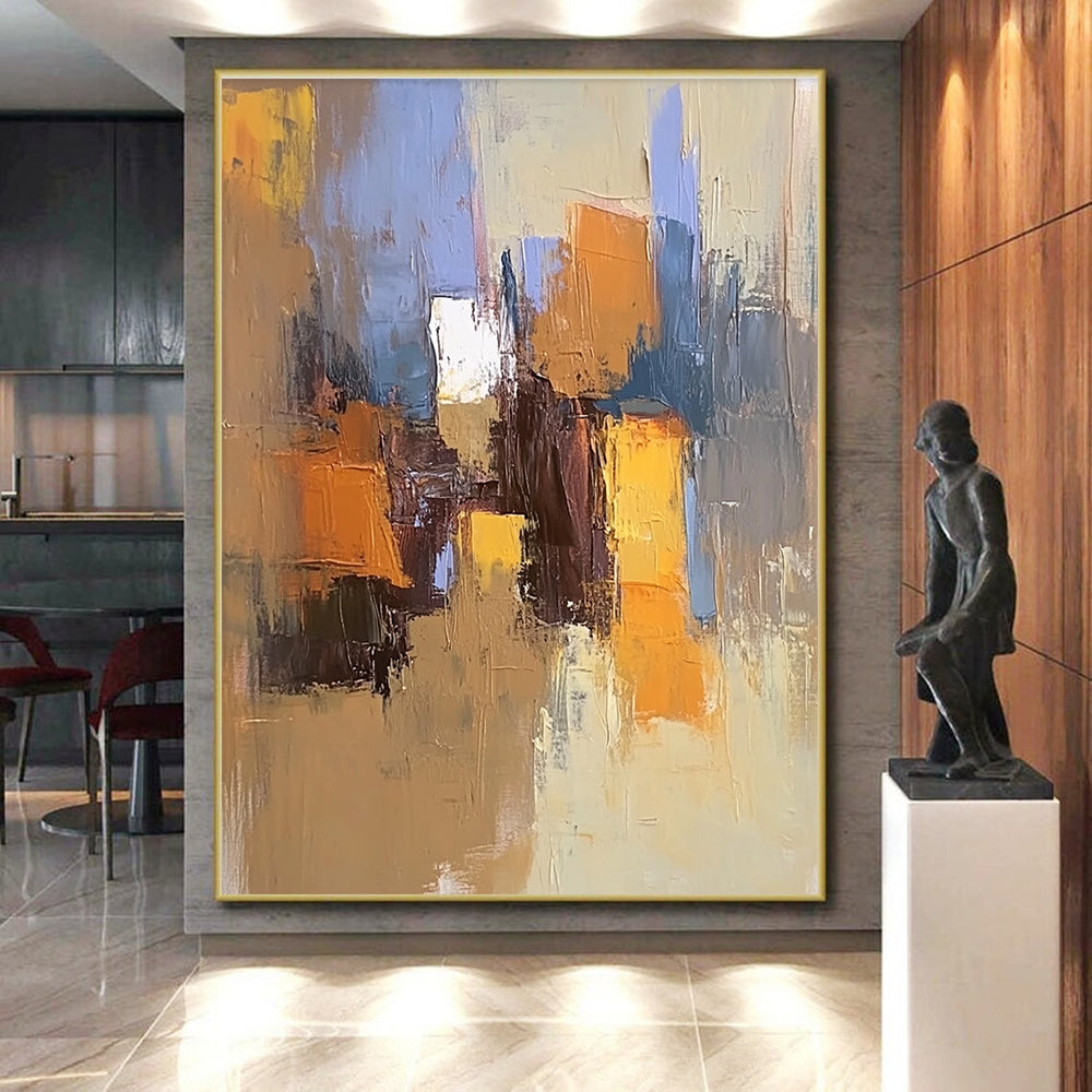 Colorful Urban Scene Abstract Painting with Lively Energy WINK792
