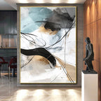 Line - Color Abstract Fusion Painting with Creative Rhythm WINK448