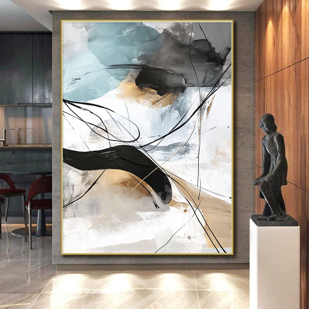 Line - Color Abstract Fusion Painting with Creative Rhythm WINK448