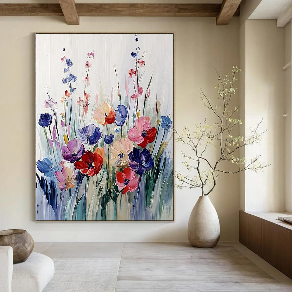 Colorful Flower Bouquet Painting of Vibrant Blooms GAB0127