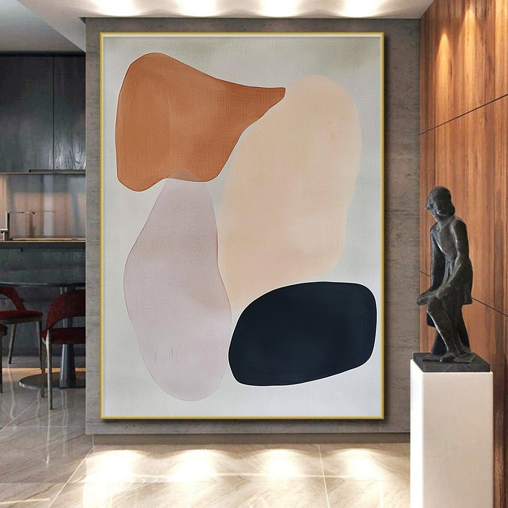 Pastel - Shaped Abstract Painting with Soft Forms WINK851