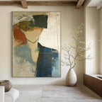 Abstract Figure in Color Painting for Thoughtful - Styled Studios GAB1097