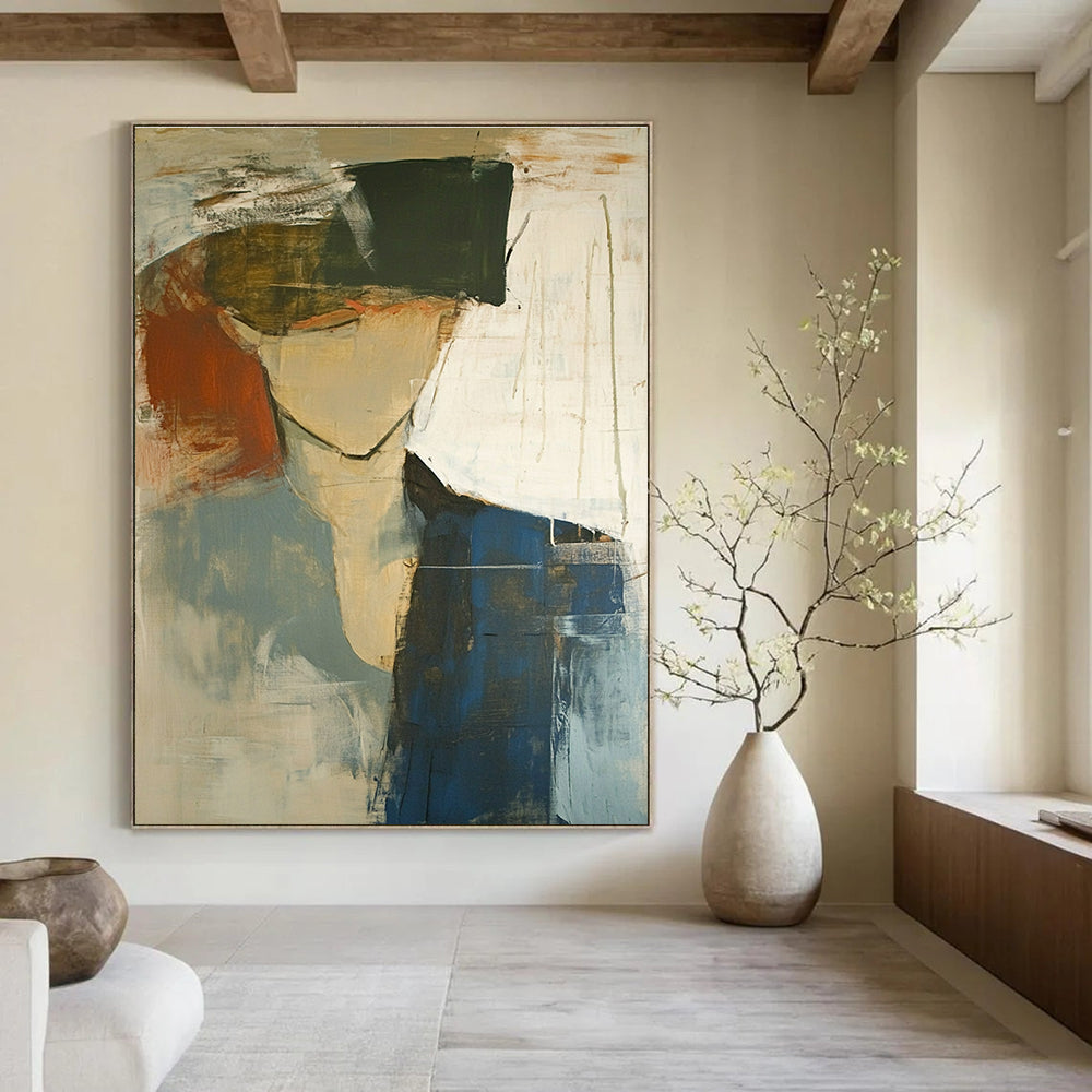 Abstract Figure in Color Painting for Thoughtful - Styled Studios GAB1097