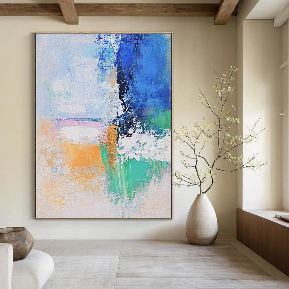 Colorful Abstract Composition Painting for Creative Art Studios GAB0808