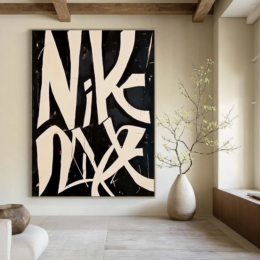 Nike - Inspired Graffiti Bold Brand - Themed Abstract Painting GAB0290