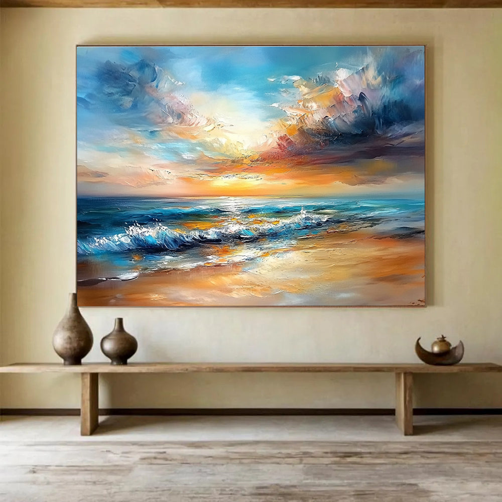 Colorful Clouds and Waves - a Symphony of Sky and Sea ABS009