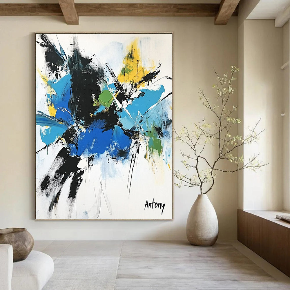 Colorful Abstract Splash - Energetic Expressionist Abstract Art GAB0472