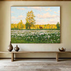 Summer Meadow Abstract Painting for Outdoor - Themed Cafes YHT216