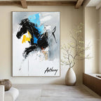 Abstract Horse Painting for Equestrian - Themed Clubs GAB0809