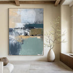 Neutral Tone Abstract Painting for Minimalist - Themed Offices GAB1045