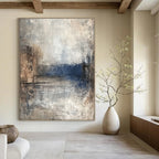 Textured Lake Abstract - Impressionistic Landscape Art GAB0557
