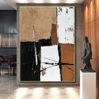 Earthy Tones Abstract Painting with Rustic Harmony WINK354