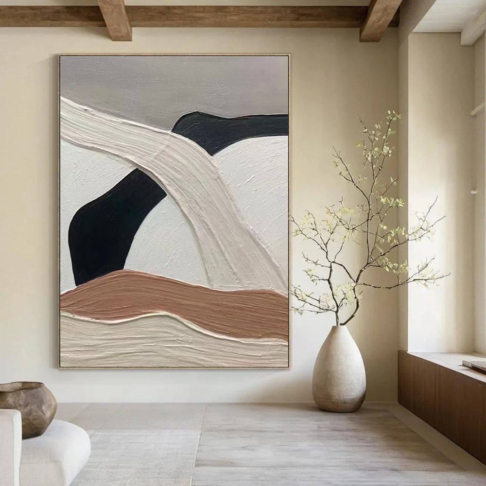 Minimalist Color - Block Abstract Painting for Contemporary Home Offices HENG522