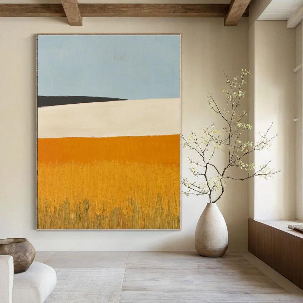 Minimalist Landscape Abstract Painting for Modern Home Offices HENG434