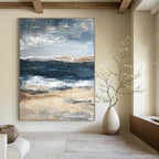Coastal Abstract Painting for Relaxing Beach Houses GAB0804