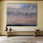 Dripping Sunset Abstract Painting for Beachfront Residences YHT150
