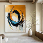 Dynamic Swirls Abstract Painting for Energetic Studios GAB1086