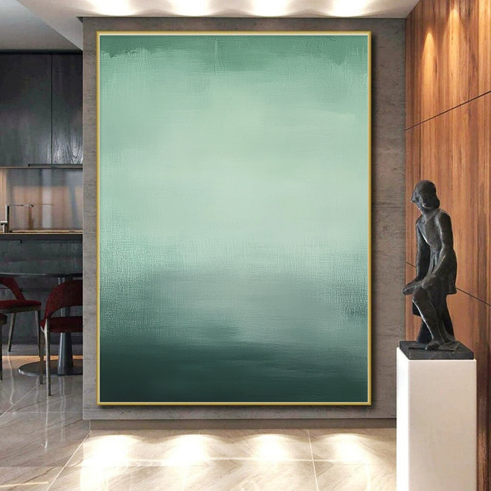Green - Gradient Abstract Painting with Subtle Transitions WINK871