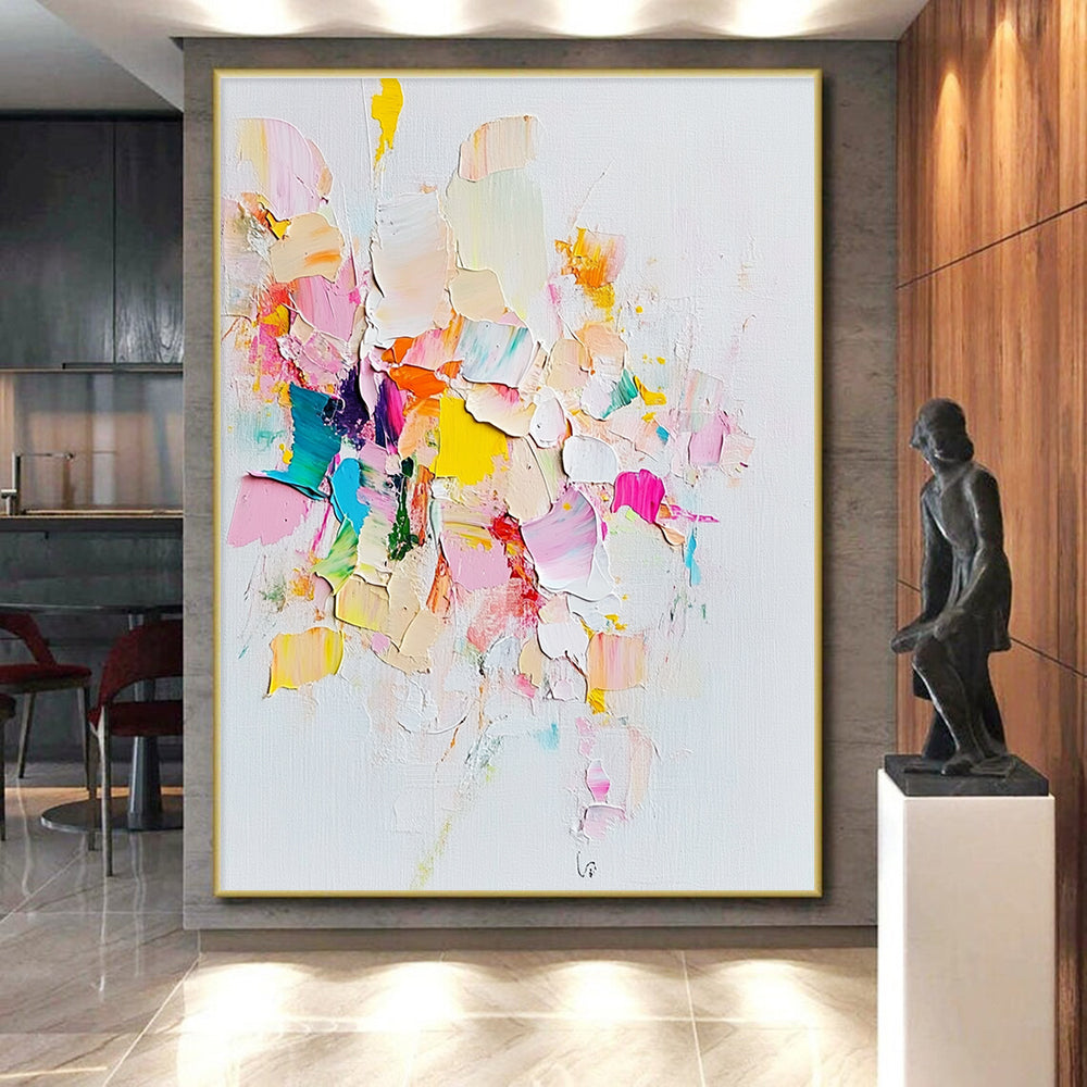 Pastel Colorful Abstract Painting with Playful Palette WINK657