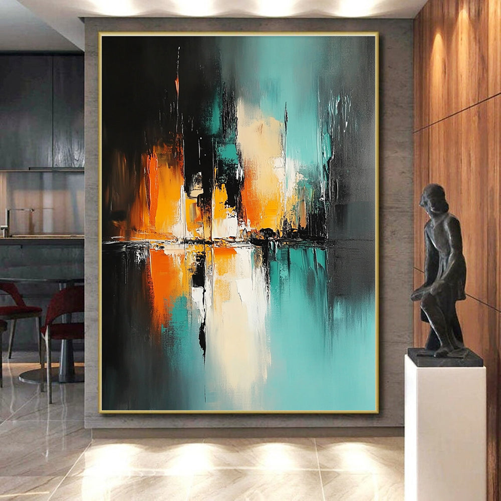 Colorful Reflection Abstract Painting with Ethereal Charm WINK720