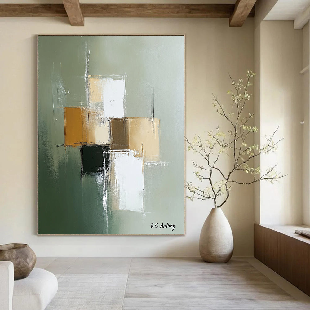 Minimalist Color Blocks - Contemporary Abstract Painting GAB0646