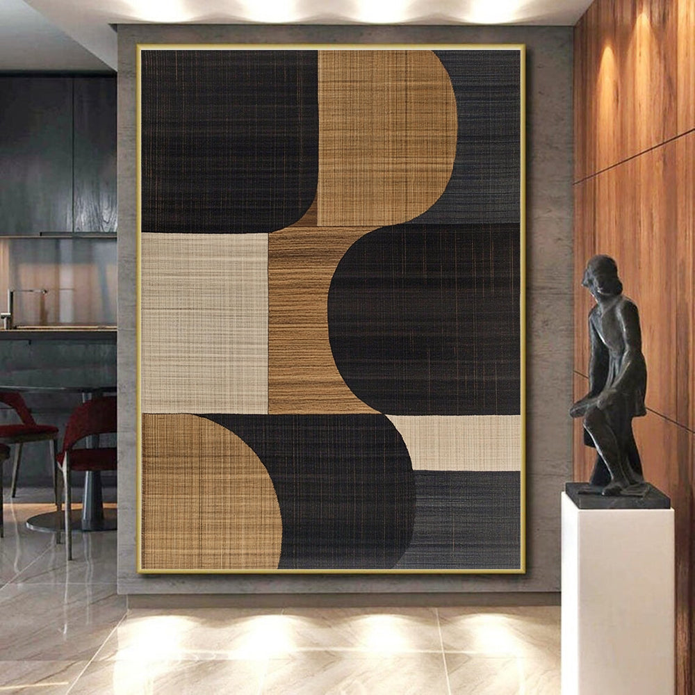 Mixed - Shape Abstract Painting with Neutral Tones WINK841