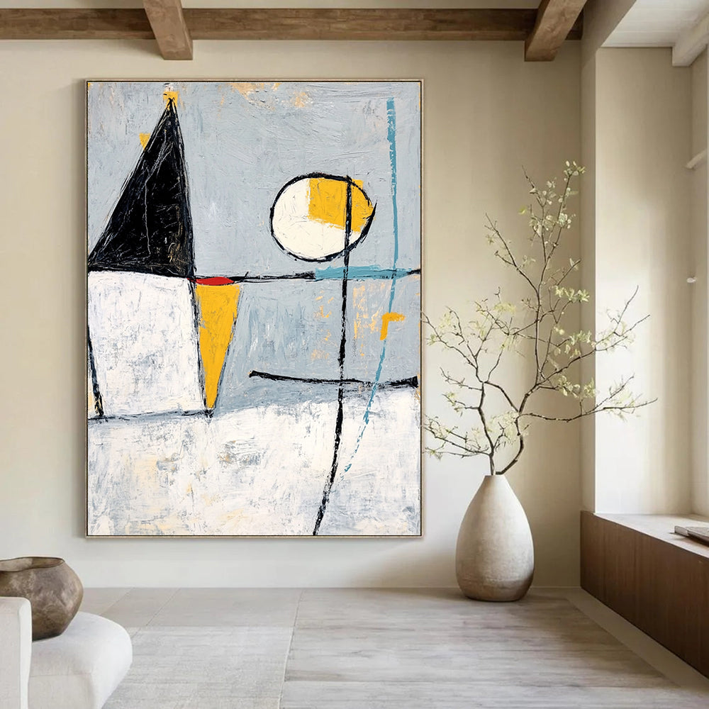 Geometric Shapes Abstract Painting for Modern - Styled Lofts GAB1087