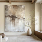 More Cracked Texture Abstract Painting for Rustic Spaces GAB0698