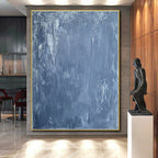 Gray Abstract Texture Painting with Subtle Depth WINK402