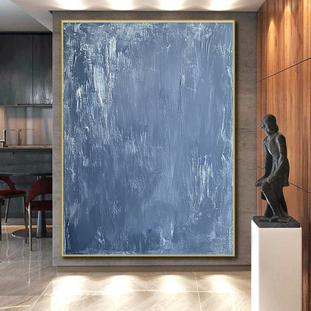 Gray Abstract Texture Painting with Subtle Depth WINK402