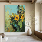Sunflower Abstract Painting for Cheerful Kitchens GAB0796