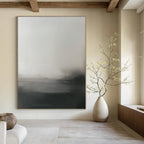 Monochrome Mist Abstract Painting for Minimalist Decor GAB0703