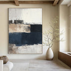 Neutral Tone Abstract - Minimalist Textured Abstract Painting GAB0653