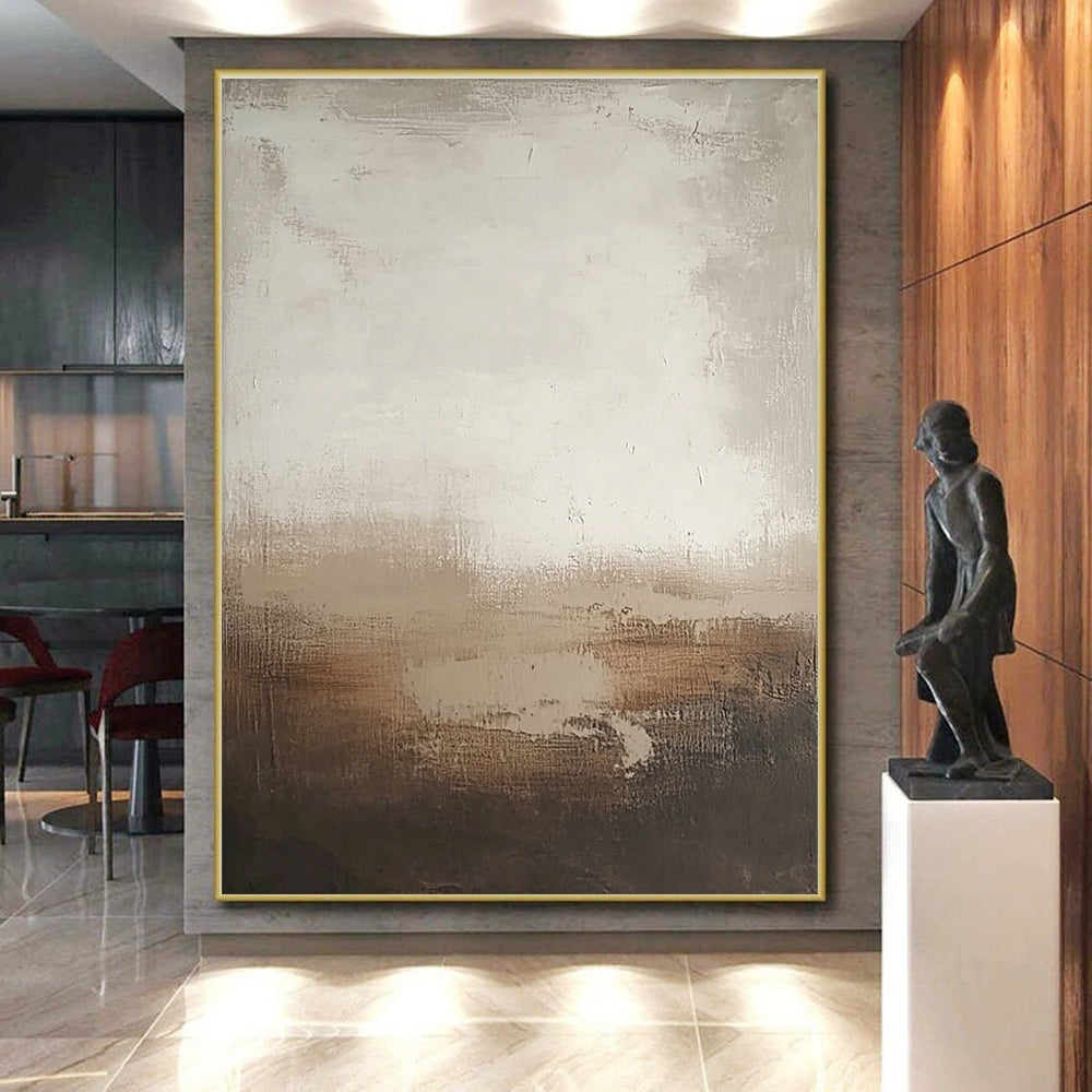 Subtle Tonal Gradient Abstract Painting with Calm Nuance WINK250