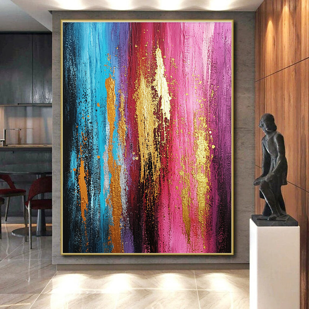 Colorful Layered Abstract Painting with Depth of Emotion WINK719
