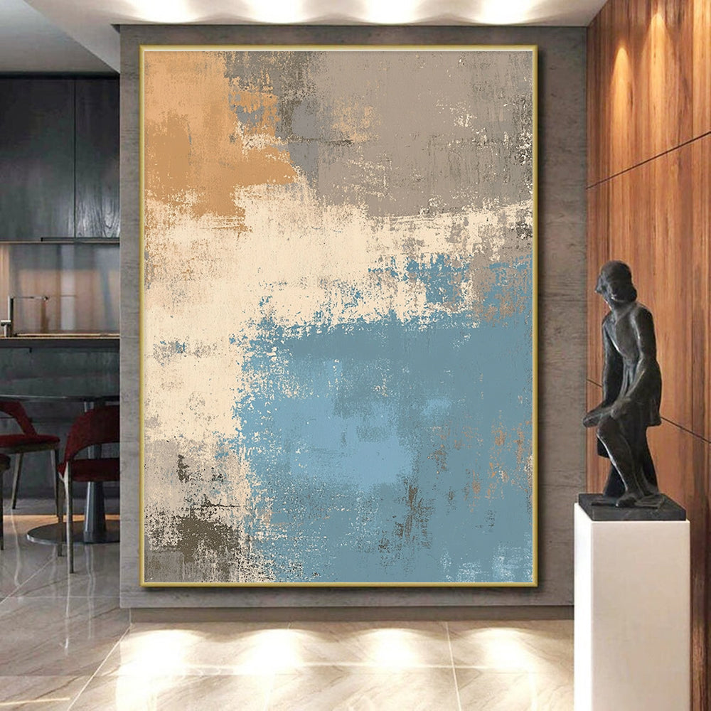 Earthy Tones Abstract Painting with Rustic Calm WINK334