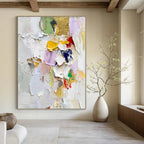 Textured Colorful Abstract Painting for Art - Lovers’ Bedrooms GAB0813