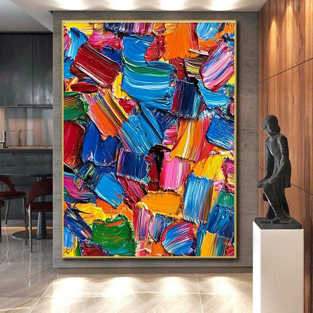 Abstract Color Fusion Painting with Dynamic Hue Blends WINK081