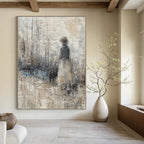 Figure in Forest Abstract - Introspective Nature Art GAB0542