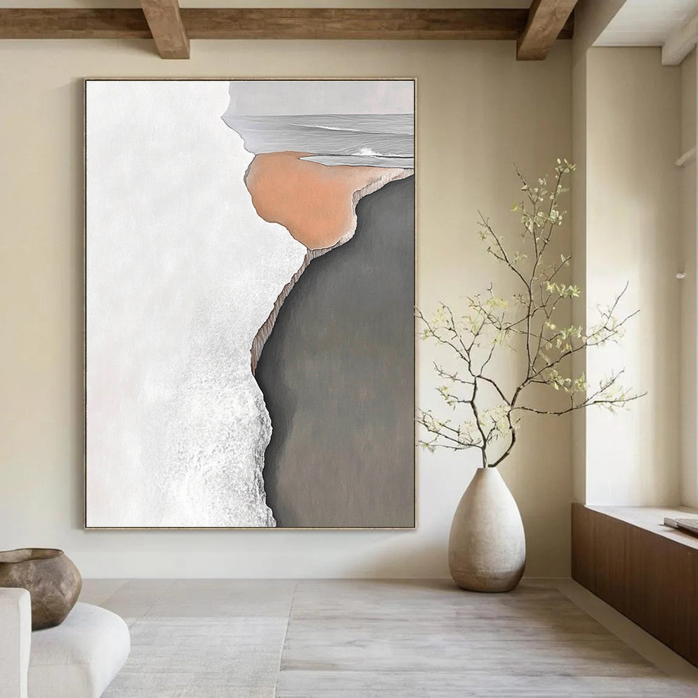 Coastal Abstract Painting for Nautical - Themed Bedrooms GAB1033