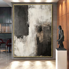 Black - White - Gray Abstract Painting with Timeless Elegance WINK426